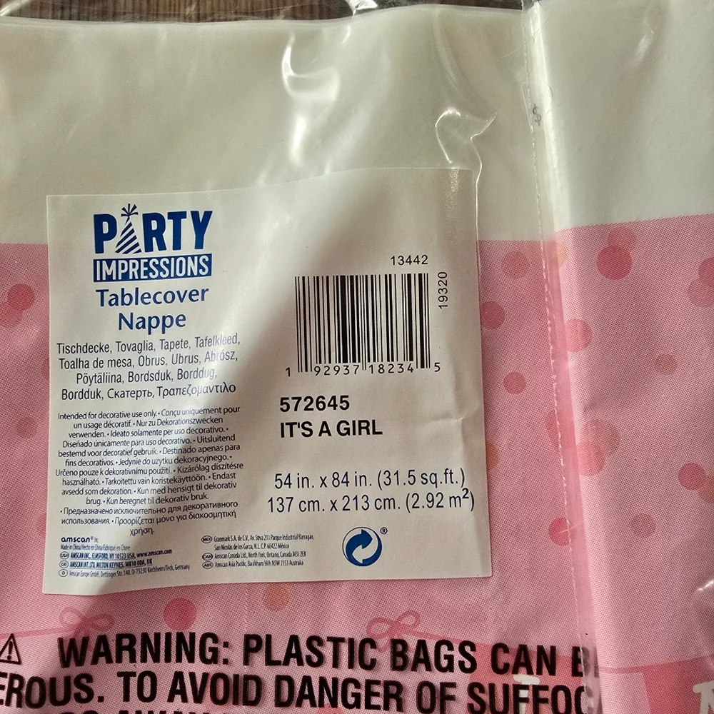 Baby Shower Set Pink And Its A Girl